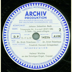 Helmut Walcha - Trisonate Nr.4 e-moll , 1. Satz: Adagio Vivace,2 Satz: Andante / 3 Satz: Un poco allegro