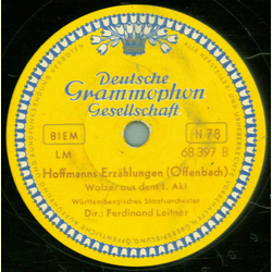 Lore Wimann u. Hetty Plmacher - Hoffmanns Erzhlungen, Barcarole / Hoffmanns Erzhlungen, Walzer aus dem 1. Akt