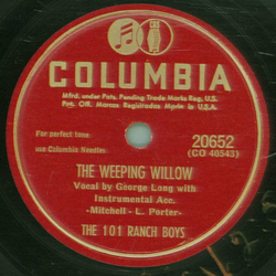 The 101 Ranch Boys - The Weeping Willow / You Stole My Heart