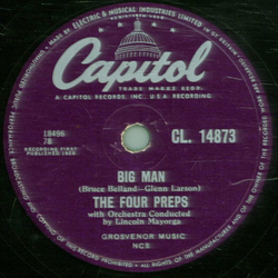 The Four Preps - Big Man / Stop, Baby