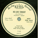 Howdy Kemp - No Love Tonight / Heartbreaking Waltz