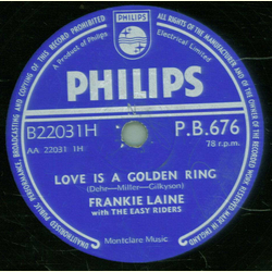 Frankie Laine - Love is a golden Ring / Theres not a...