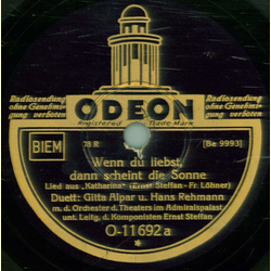 Gitta Alpar u. Hans Rehmann / Gitta Alpar - Wenn du...