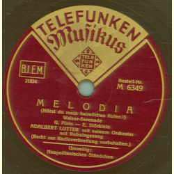Adalbert Lutter - Melodia / Neapolitanisches Stndchen