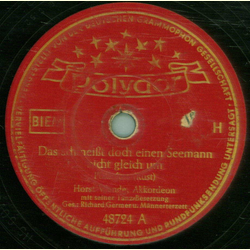 Horst Wende - Da schmeit doch einen Seemann nicht gleich um / Weltenbummler Polka