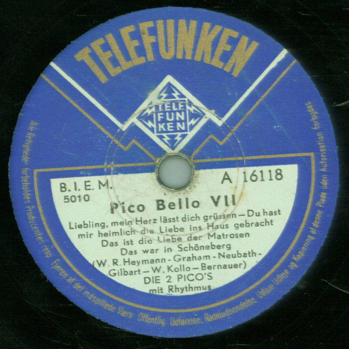 Die 2 Pico`s Pico Bello ( Liebling, mein Herz lässt dich