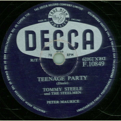 Tommy Steele - Knee Deep In The Blues / Teenage Party