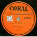 Don Cornell - Be Fair /  I 