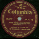 Victor Silvester And His Ballroom Orchestra - Any Time...