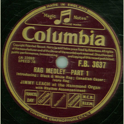 Jimmy Leach and the Hammond Organ - Rag Medley Part1 /...