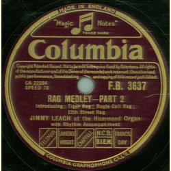 Jimmy Leach and the Hammond Organ - Rag Medley Part1 / Rag Medley Part 2