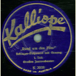 Groes Jazz-Orchester - Schlager Potpourri mit Gesang  Rund um den Film  Teil 1. / Schlager Potpourri mit Gesang  Rund um den Film  Teil 2.