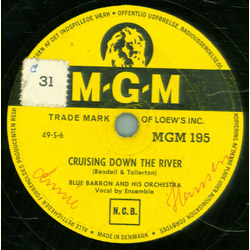 Blue Barron and his Orchestra - Cruising Down The River / Strawberry Moon