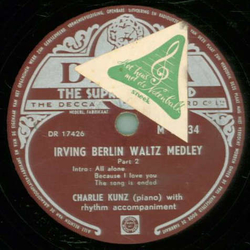 Charlie Kunz - Irving Berlin Waltz Medley Teil 1 / Teil 2