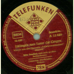 B�la Sanders und sein gro�es Blasorchester - Dorfkinder-Walzer / Erklingen zum Tanze die Geigen