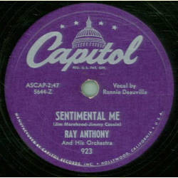 Ray Anthony - Sentimental Me / Spaghetti Rag