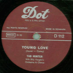 Tab Hunter - Young Love / Red Sails In The Sunset