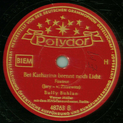 Bully Buhlan & Das Sunshine-Quartett - Dein Herz ist aus Stein, Senorita / Bei Katharina brennt noch Licht