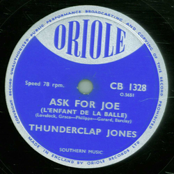 Thunderclap Jones - Ask For Joe / Sound Barrier Boogie