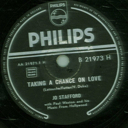 Jo Stafford - Taking A Chance On Love / Love Me Good