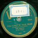 Ken Griffin - You Can`t Be True , Dear / Cuckoo Waltz