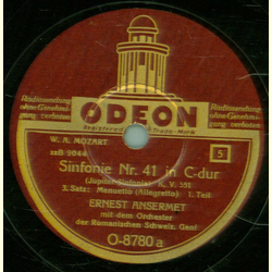 Ernest Ansermet - Sinfonie Nr. 41 ,3.Satz Menuetto  1. Teil / Sinfonie Nr.41 ,  Satz. Menuetto ( Allegretto )