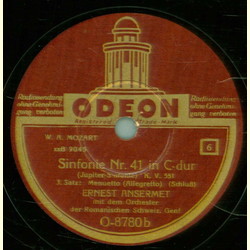 Ernest Ansermet - Sinfonie Nr. 41 ,3.Satz Menuetto  1. Teil / Sinfonie Nr.41 ,  Satz. Menuetto ( Allegretto )