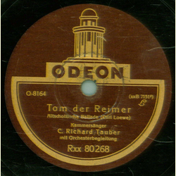 C. Richard Tauber - Die Uhr / Tom, der Reimer
