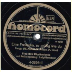 Fred Bird Rhythmicans, Luigi Bernauer - Madonna bruna / Eine Freundin, so goldig wie du