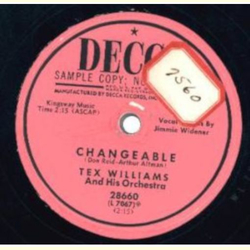 Tex Williams - Changeable / The Big, Big, Lie
