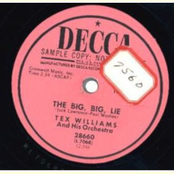 Tex Williams - Changeable / The Big, Big, Lie