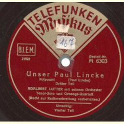 Adalbert Lutter - Unser Paul Linke ( Potpourri 3. Teil ) / 4. Teil