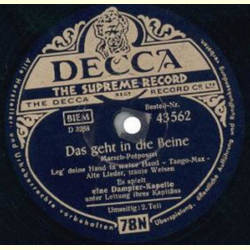 Dampfer-Kapelle - Das geht in die Beine, Marsch-Potpourri...