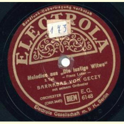 Barnabas von Geczy  - Melodien aus  Die lustige Witwe 1. Teil / 2. Teil