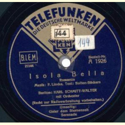 Karl Schmitt-Walter - Isola Bella / Unter dem Sternenzelt