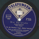 An der Wurlitzer Orgel: Adolf Wolff - Die Spieluhr /...