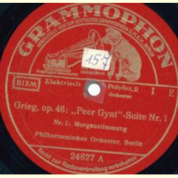 Philharmonisches Orchester - Peer Gynt Suite Nr.1 : Morgenstimmung / Ases Tod