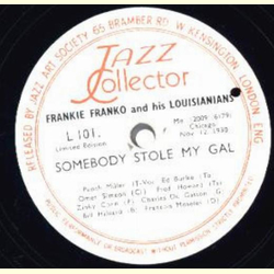 Frankie Franko and his Louisianians - Somebody stole my...