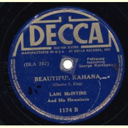 Lani Mc Intire and his Hawaiines - Moonlight And Shadows / Beautiful Kahana