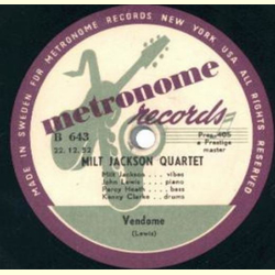 Milt Jackson Quartet - Vendome / Rose Of The Rio Grande