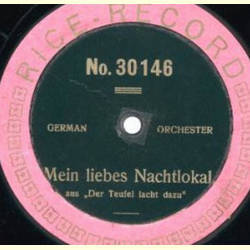 German Orchester - Mein liebes Nachtlokal / Lieder Potpourri