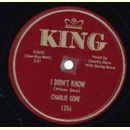 Charlie Gore - I Didn`t Know / Oh! Mis`rable Love