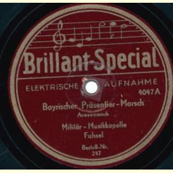 Max Mentor; Orchester der Scala Berlin, Dir. Otto Stenzel - Holzhackerlied /  Militr Musikkapelle Fuhsel Bayrischer Prsentiermarsch