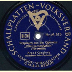 Arpad Czegledy - Potpourri aus der Operette  Die...