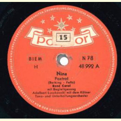 René Carol - Nina / Wind und Wellen grüßen dich