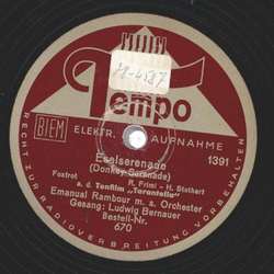 Paul Hagedorn - La Violetera / Eselserenade