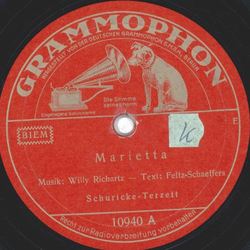 Schuricke Terzett - Marietta / Straensnger von Neapel