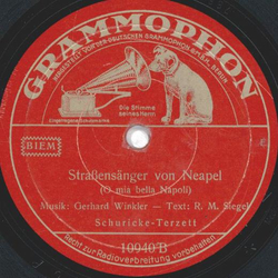 Schuricke Terzett - Marietta / Straensnger von Neapel