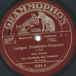 Otto Kermbach Ball Orchester - Lustiges Trinklieder...