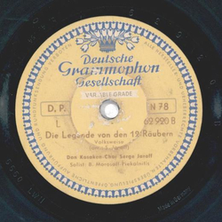 Don-Kosaken-Chor Serge Jaroff - Abendglocken / Die Legende von den 12 R�ubern